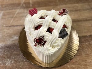 Valentines strawberry shortcake