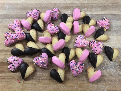 heart tea cookies