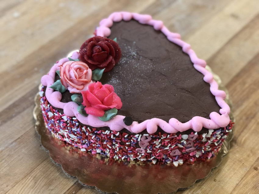 valentines fudge cake